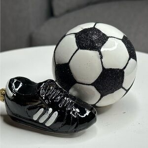 Handmade Glass Soccer Football Christmas Tree Ornaments FIFA